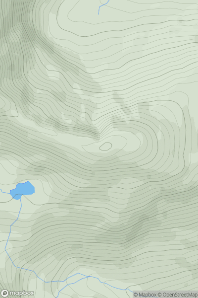 Thumbnail image for Carn a' Mhadaidh-ruaidh [Glen Affric to Glen Moriston] showing contour plot for surrounding peak